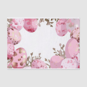 Papel De Seda Colorida acuarela Huevos de Pascua