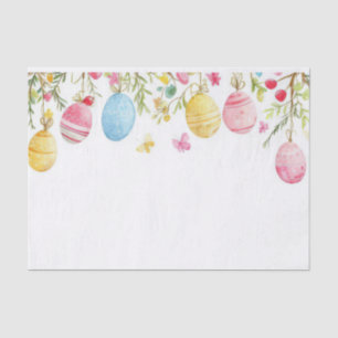Papel De Seda Colorida acuarela Huevos de Pascua