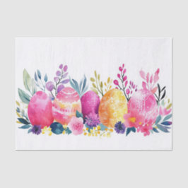 Papel De Seda Colorida acuarela Huevos de Pascua