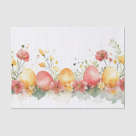 Papel De Seda Colorida acuarela Huevos de Pascua