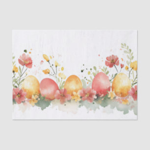 Papel De Seda Colorida acuarela Huevos de Pascua