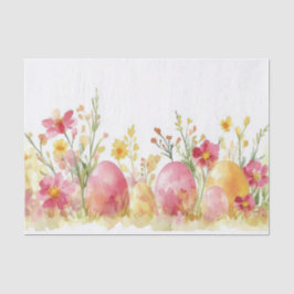 Papel De Seda Colorida acuarela Huevos de Pascua