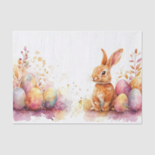 Papel De Seda Colorida acuarela Huevos de Pascua