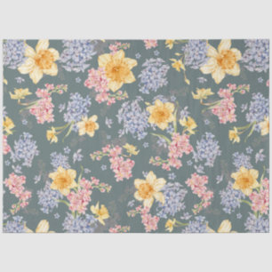 Papel De Seda Colorida descomposición floral de peony