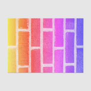 Papel De Seda Colorida pared de ladrillo fotografía de textura r