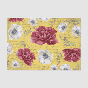 Papel De Seda Coloridas obras de arte rústicas de color amarillo