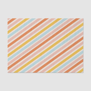 Papel De Seda Coloridas Rayas Audaces Navideñas Alegres y Brilla