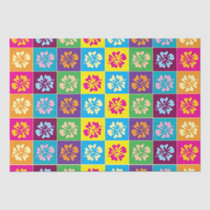 Papel De Seda Colorido envoltorio de regalo de flores de Hibiscu