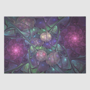Papel De Seda Colorido Glittering Moderno Resumen Arte Fractal
