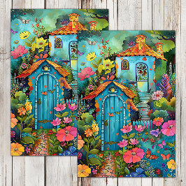 PAPEL DE SEDA COLORIDO JARDÍN DECORACIÓN TISSUE PAPÁ