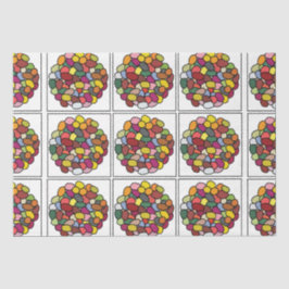 Papel De Seda Colorido Jelly Bean
