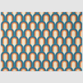 Papel De Seda Colorido patrón arco iris retro