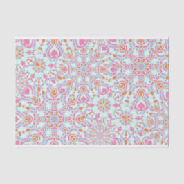 Papel De Seda Colorido patrón de copos de nieve en invierno de f