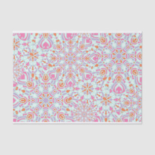 Papel De Seda Colorido patrón de copos de nieve en invierno de f