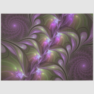 Papel De Seda Colorido Resumen Violeta Púrpura Khaki Arte Fracta