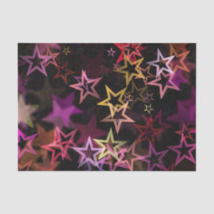 Papel De Seda Colorous Stars Dance Whimsically