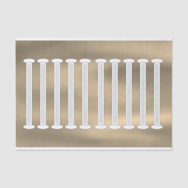 Papel De Seda Columnas romanas arquitectónicas (Anverso)