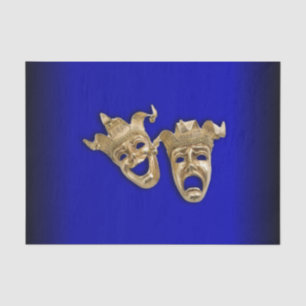 Papel De Seda Comedia y teatro de tragedia masacra cobalto