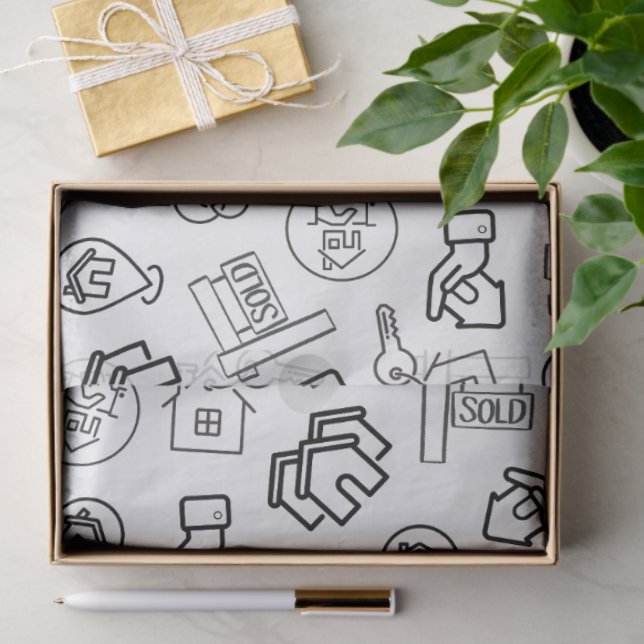 Papel De Seda Comercialización de código QR de propiedades inmob (Regalo )