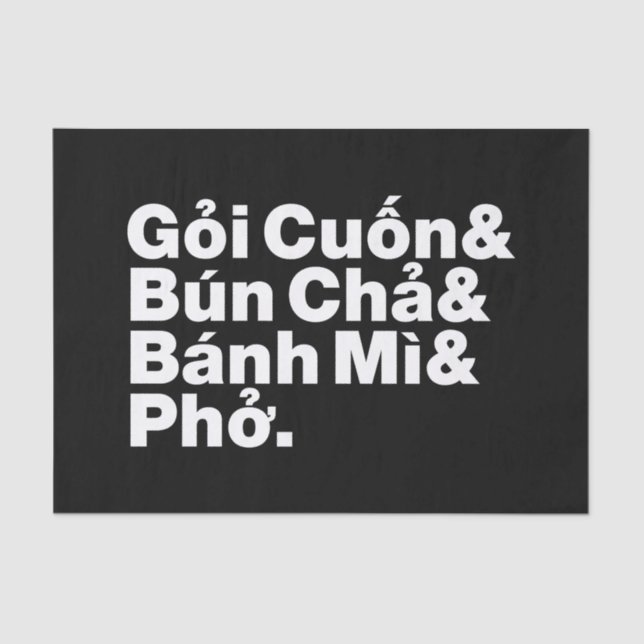 Papel De Seda Comida callejera vietnamita (Anverso)