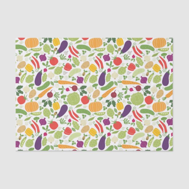 Papel De Seda Comida en un fondo blanco (Anverso)