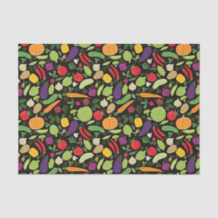 Papel De Seda Comida en un fondo negro