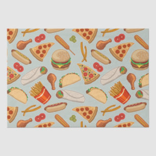 Papel De Seda Comida rápida comida chatarra Pizza hamburguesas P