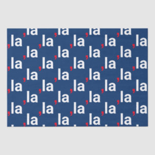 Papel De Seda Comma La kamala pronunciación divertida azul rojo