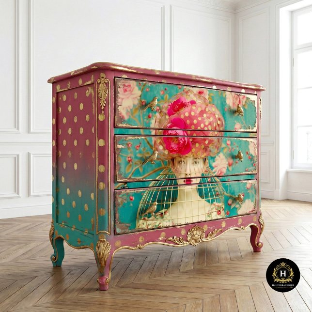 Papel De Seda Cómoda grande decoupage Avant Garde (Subido por el creador)