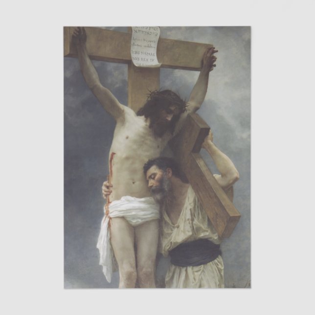Papel De Seda Compasión de William Bouguereau (Anverso)