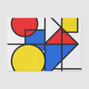 Papel De Seda Composición de color primario de Mondrian