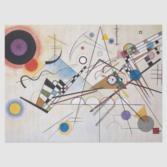 Papel De Seda Composición VIII Arte Abstracto de Kandinsky (Anverso)