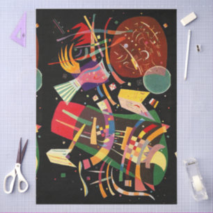 Papel De Seda Composición X Abstracción Biomorfa - Kandinsky