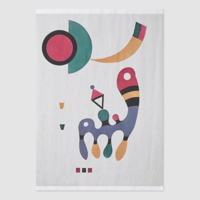 Papel De Seda Composition Biomorphic Abstraction-  Kandinsky  (Anverso)