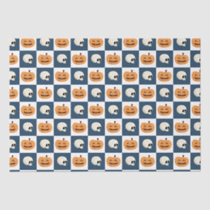 Papel De Seda Comprobaciones de calaveras y calabazas