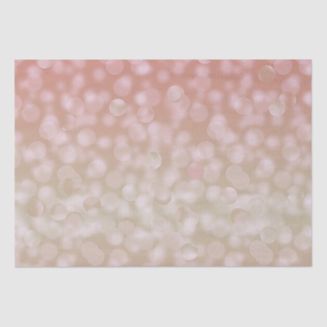 Papel de seda con bokeh rosa y crema (Anverso)