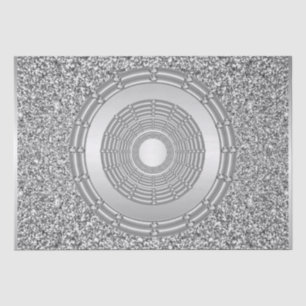 Papel de seda con brillo plateado