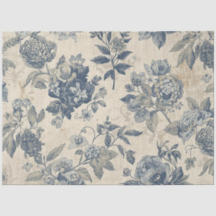 Papel de seda con decoupage floral estilo Cottagec