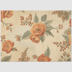 Papel de seda con decoupage floral estilo Cottagec