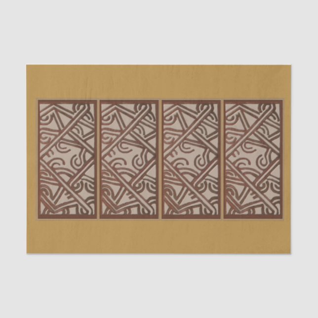 Papel de seda con diseño de oro único (Anverso)