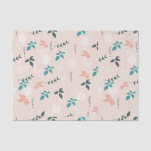Papel de seda con estampado botánico