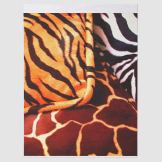 Papel de seda con estampado de animales