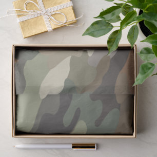 Papel de seda con estampado de camuflaje para rega