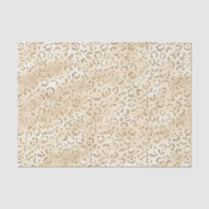 Papel de seda con estampado de leopardo y brillo f