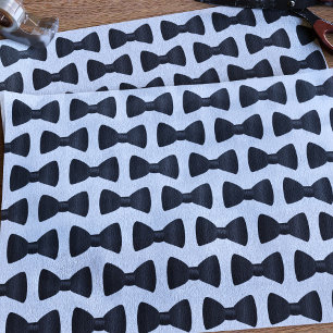 Papel de seda con estampado de pajarita de esmoqui