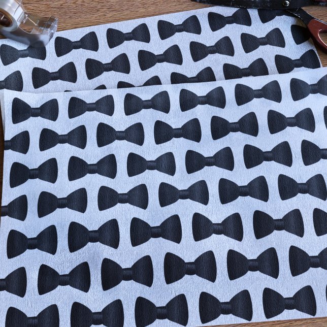 Papel de seda con estampado de pajarita de esmoqui ( Bow Tie Pattern Tissue Paper)
