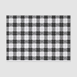 Papel de seda con estampado espiga en blanco y neg
