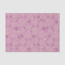 Papel de seda con flores de encaje de la reina Ana