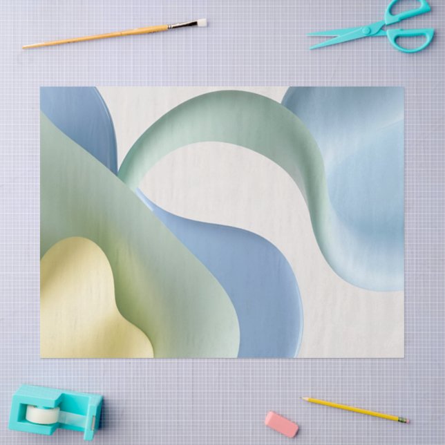 Papel de seda con gráfico abstracto elegante (Artesanía)