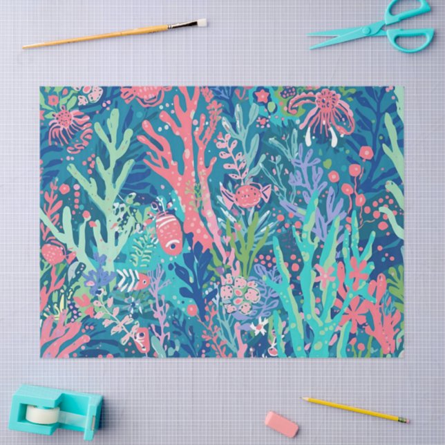 Papel de seda con gráfico elegante (Artesanía)